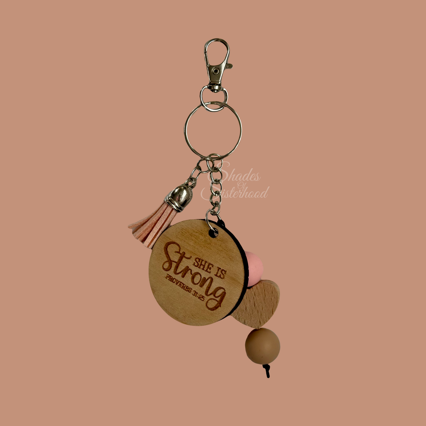 She Is Strong Keychain