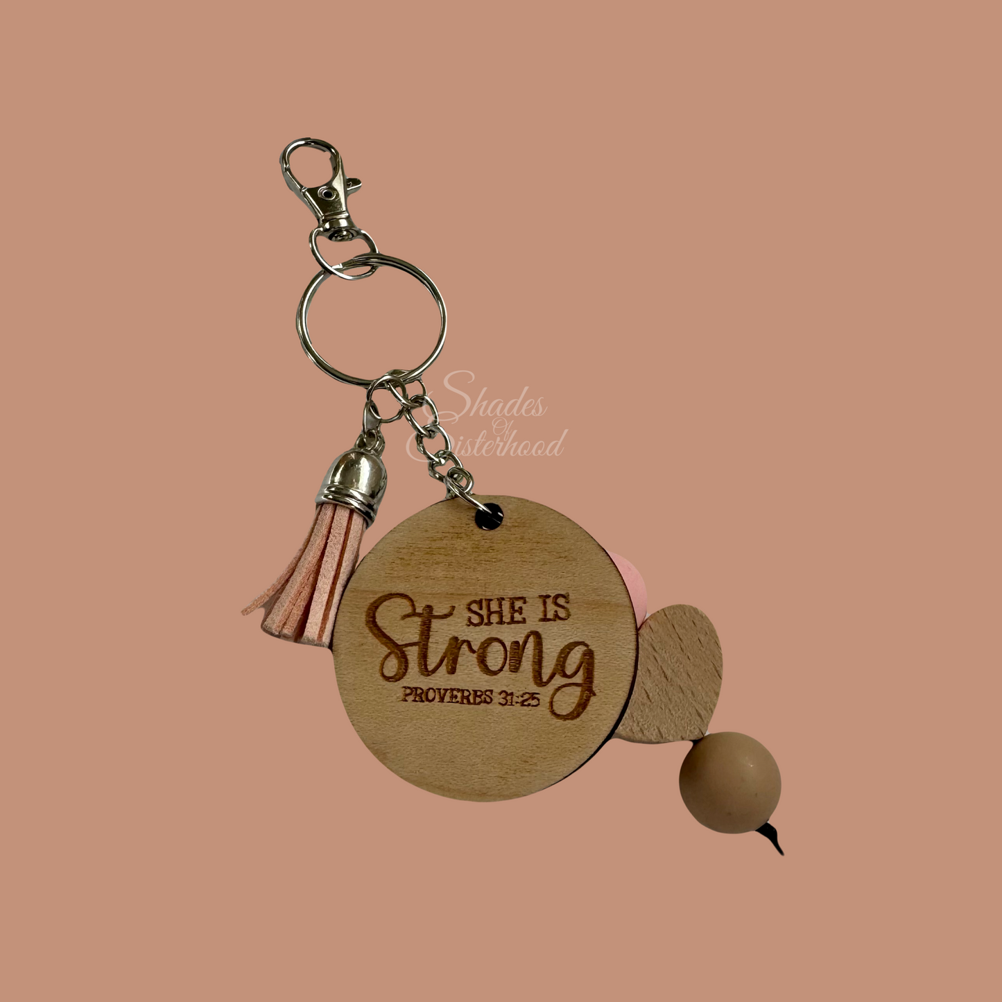 She Is Strong Keychain