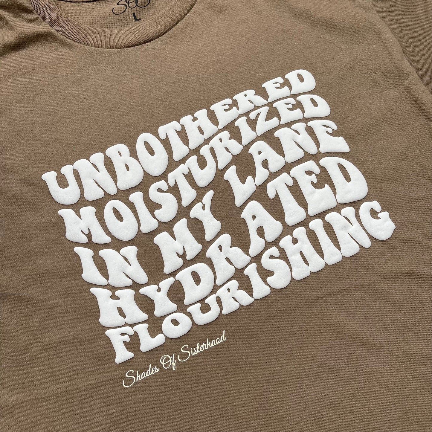 Unbothered And In My Lane Tee (Puff Print)