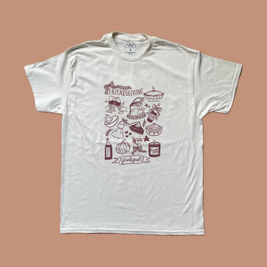 Friendsgiving Doodle Tee