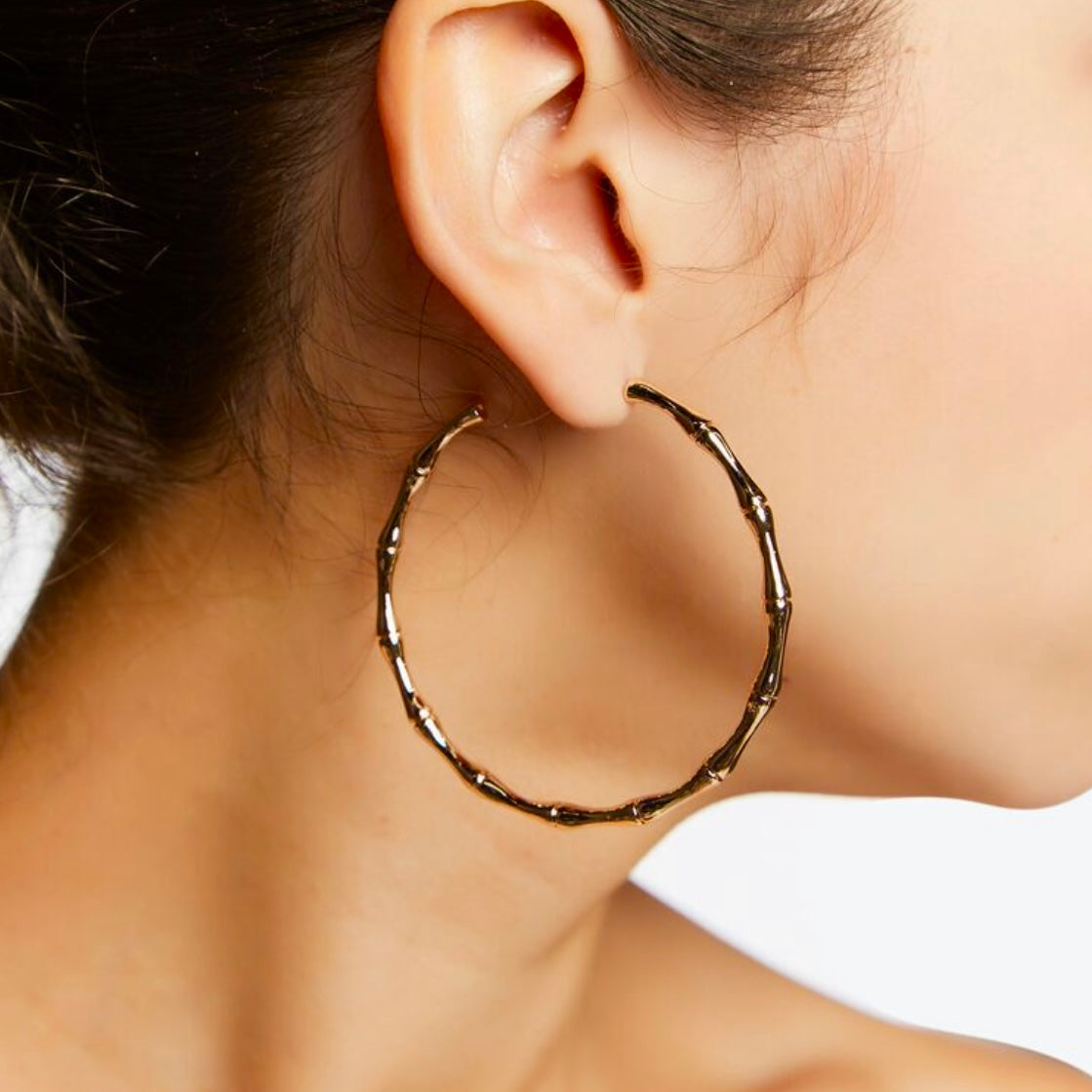 Thin Bamboo Hoops