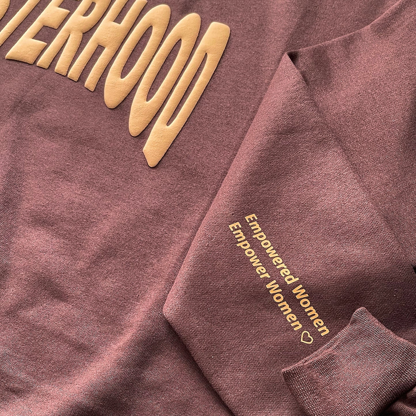 Sisterhood “Curve” Sweatshirt (Chocolate)