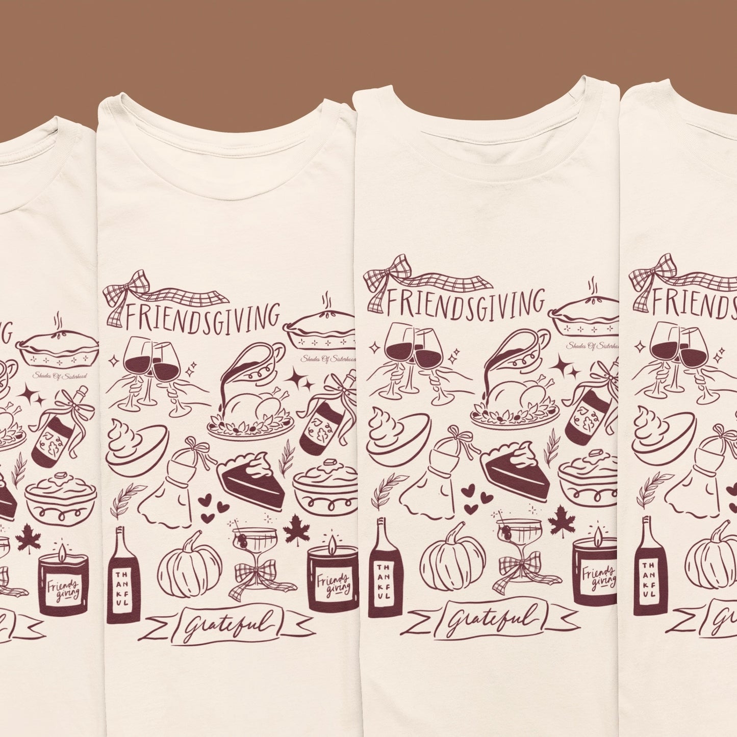 Friendsgiving Doodle Tee