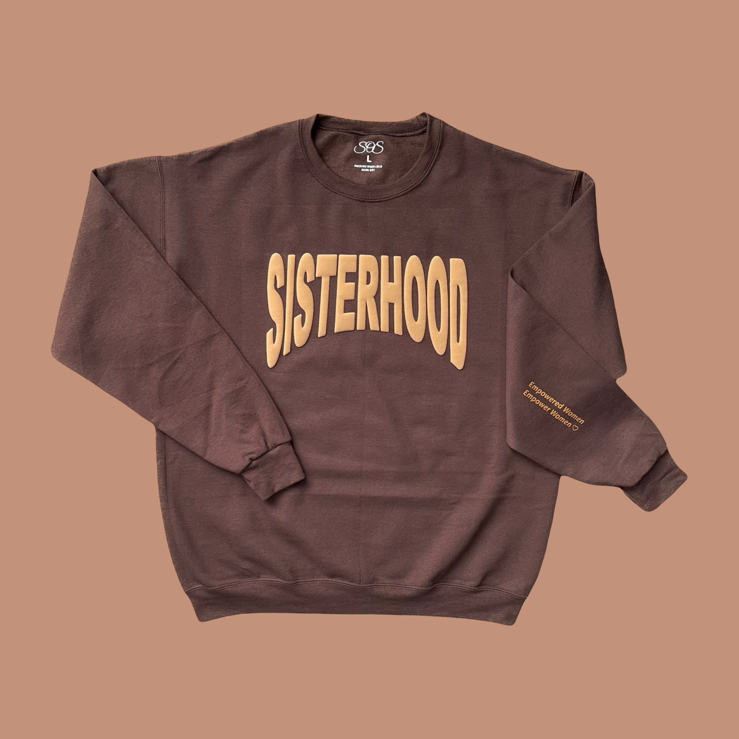 Sisterhood “Curve” Sweatshirt (Chocolate)