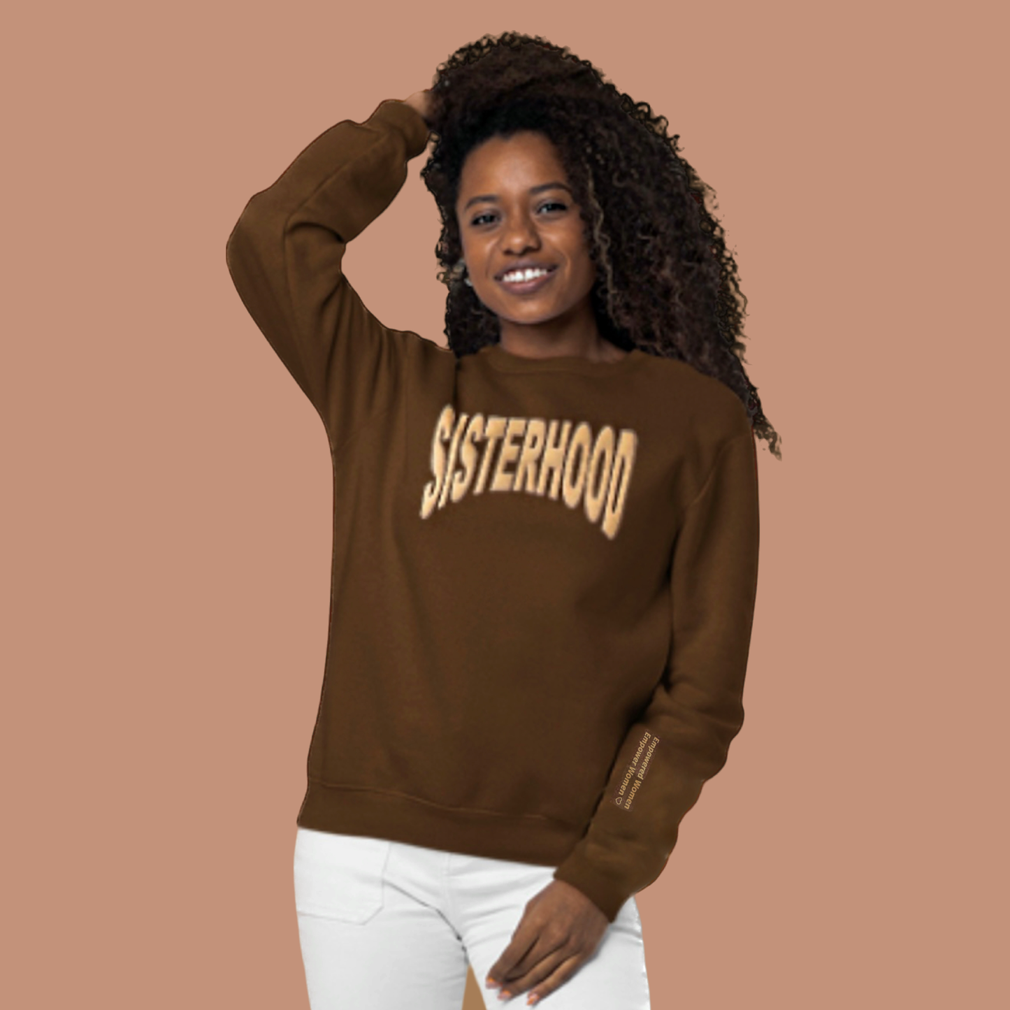 Sisterhood “Curve” Sweatshirt (Chocolate)