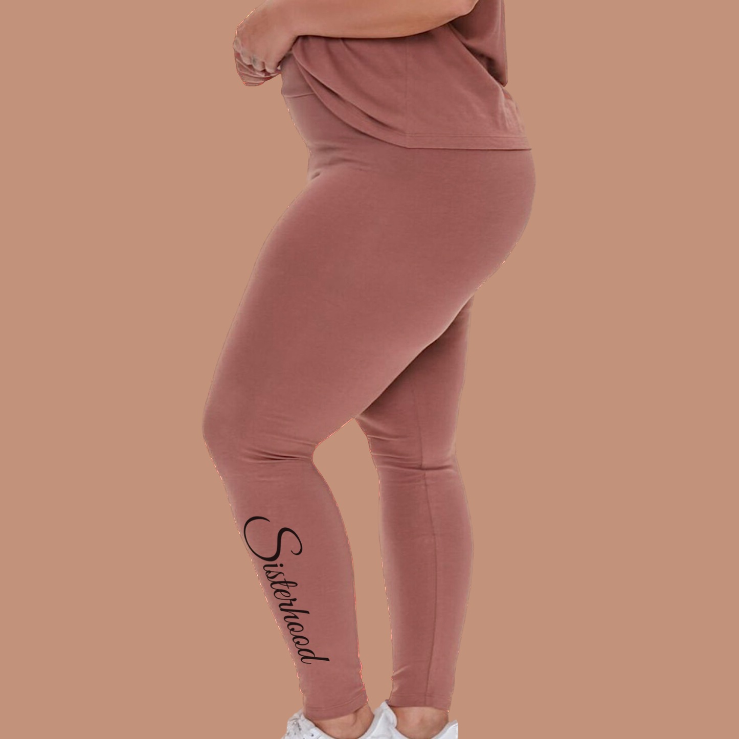 Sisterhood Leggings (Deep Coffee/Black)