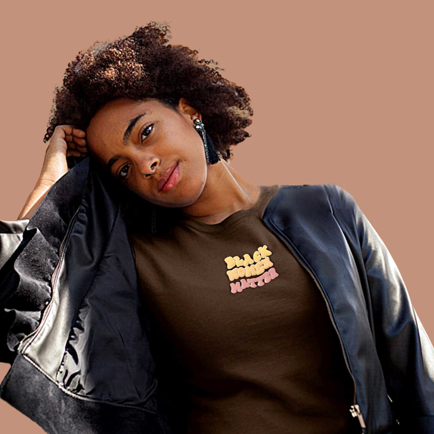 Black Women Matter Tee (Dark Brown)