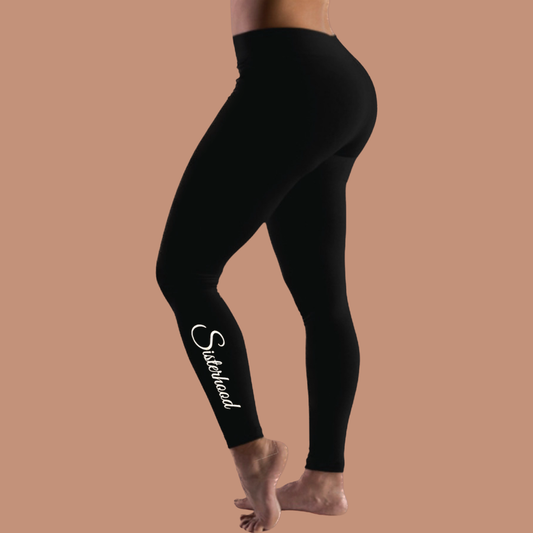 Sisterhood Leggings (Black/Cream)