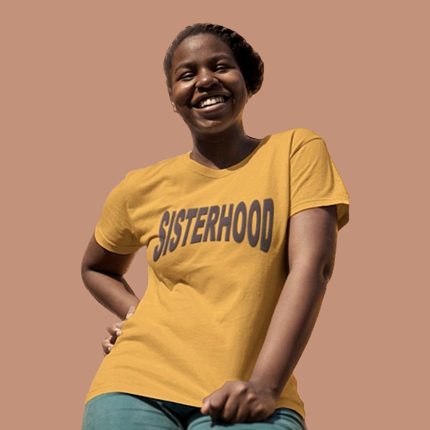 Sisterhood “Curve” Tee (Butterscotch)