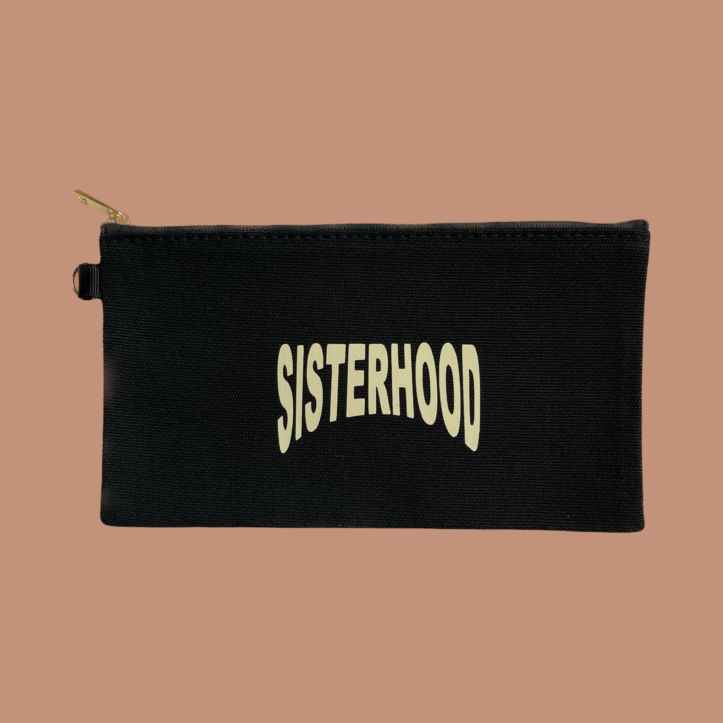 Sisterhood “Curve” Pouch (Black/Cream)