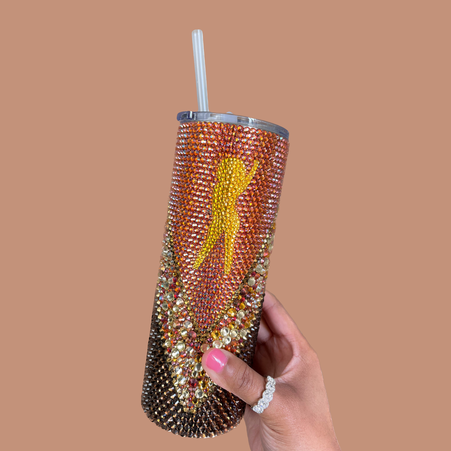 Proud Queen Rhinestone Tumbler