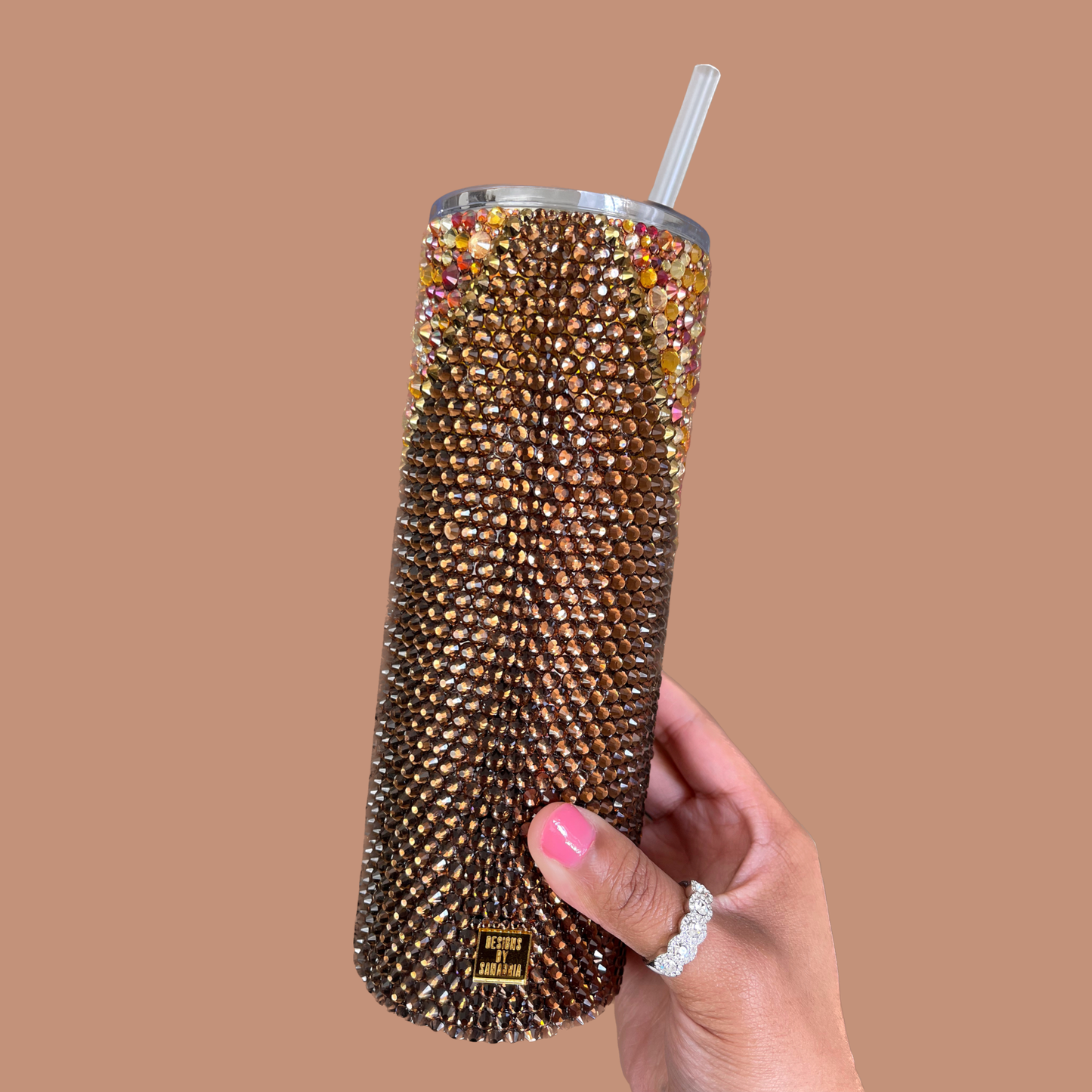 Proud Queen Rhinestone Tumbler