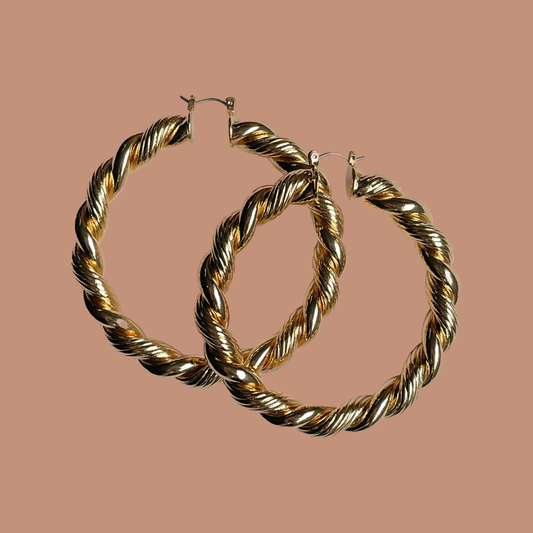 Twisted Chunky Hoops