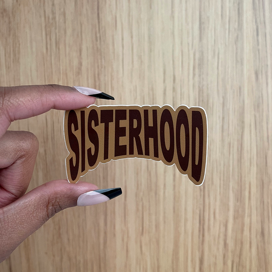 Sisterhood “Curve” Sticker (Butterscotch)