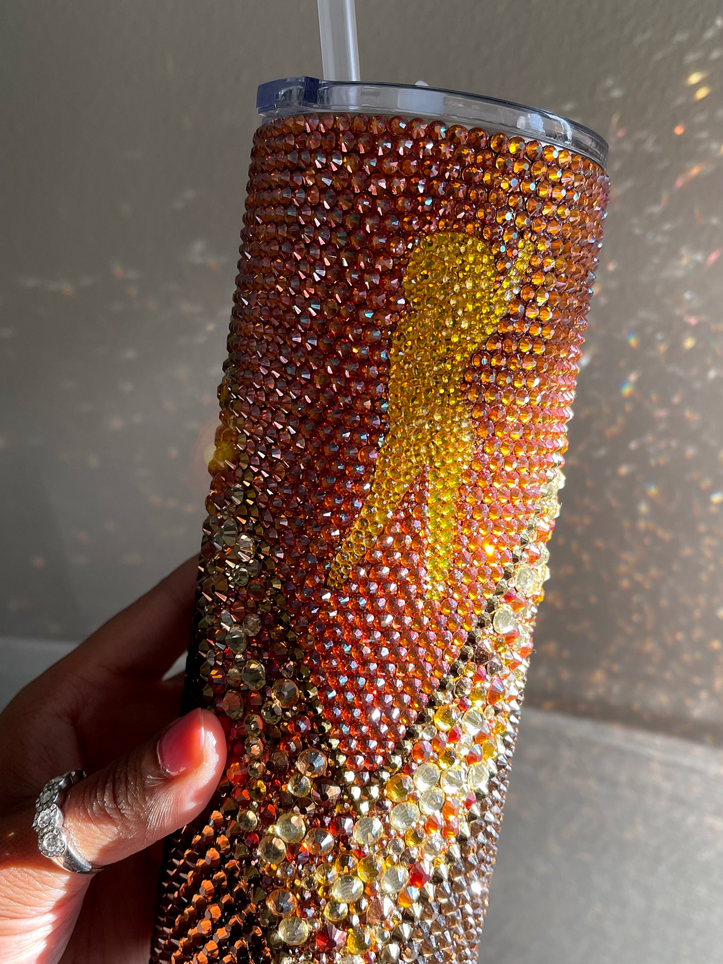 Proud Queen Rhinestone Tumbler